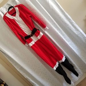 Santa Adult Footed Union Suit/Onesie - Men